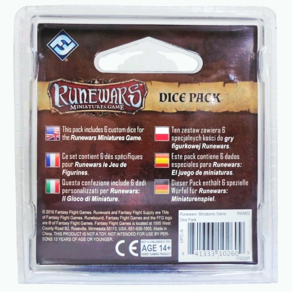 NIP *RuneWars Dice Pack Set / Fantasy Flight Game (2016) - Picture 2 of 12